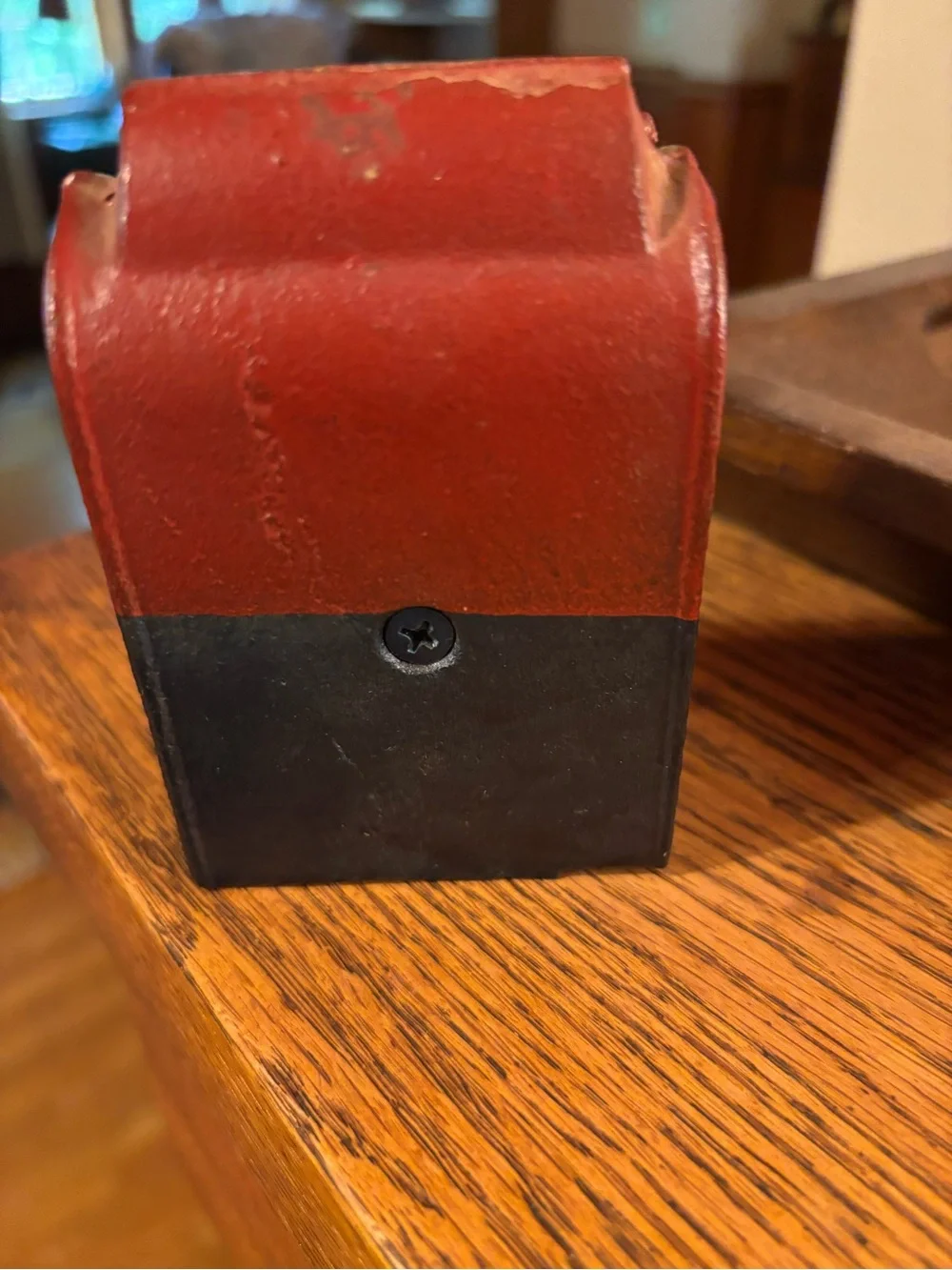 Cast iron stamp roll dispenser